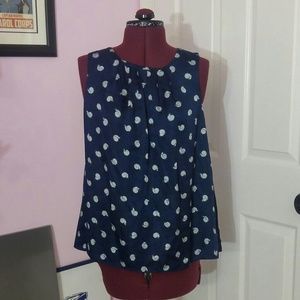 Postmark Silk Snail Print Open Back Blouse